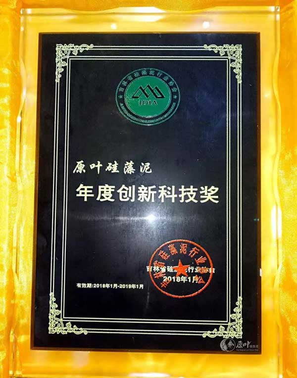 原叶硅藻泥荣誉再临——获“年度创新科技奖”